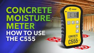 Concrete Moisture Meter: How to Use the C555 [Training]