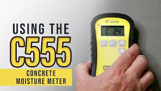 Concrete Moisture Meter: What is the C555