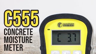 C555 Handheld Concrete Moisture Meter - Learn How To Use